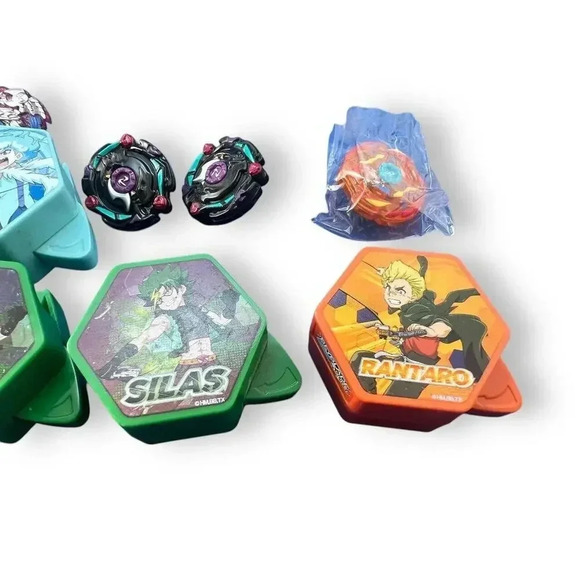 2020 McDonald’s Beyblade Burst Lot Of 5 Lui Rantaro Silas - Picture 2 of 6